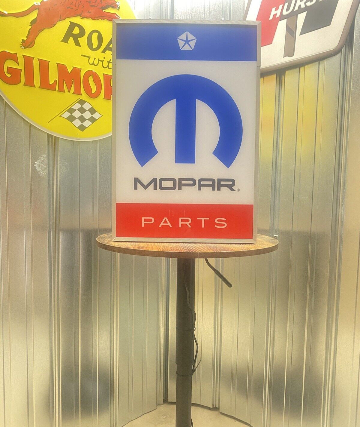 Mopar Parts Backlit Sign Plymouth, Dodge, Hemi, Direct Connection, Road Runner