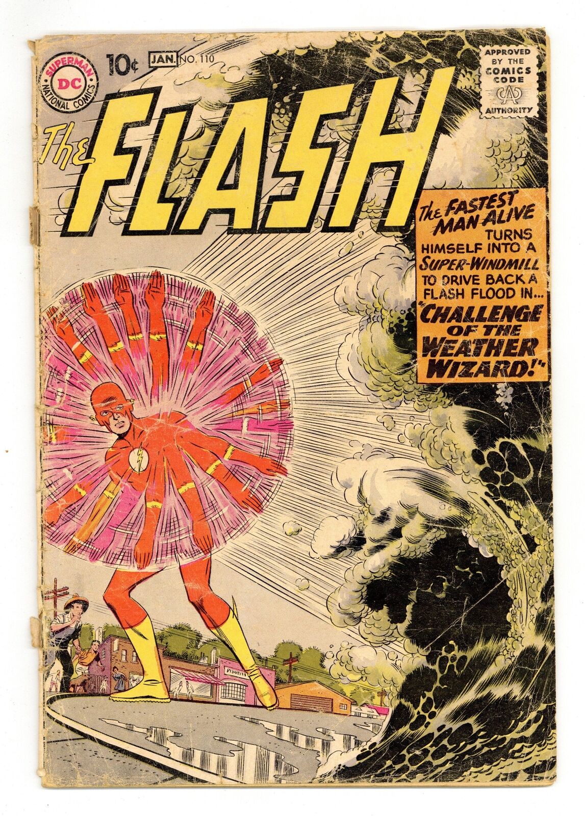 Flash #110 GD 2.0 1959 1st app. Kid Flash, Wizard