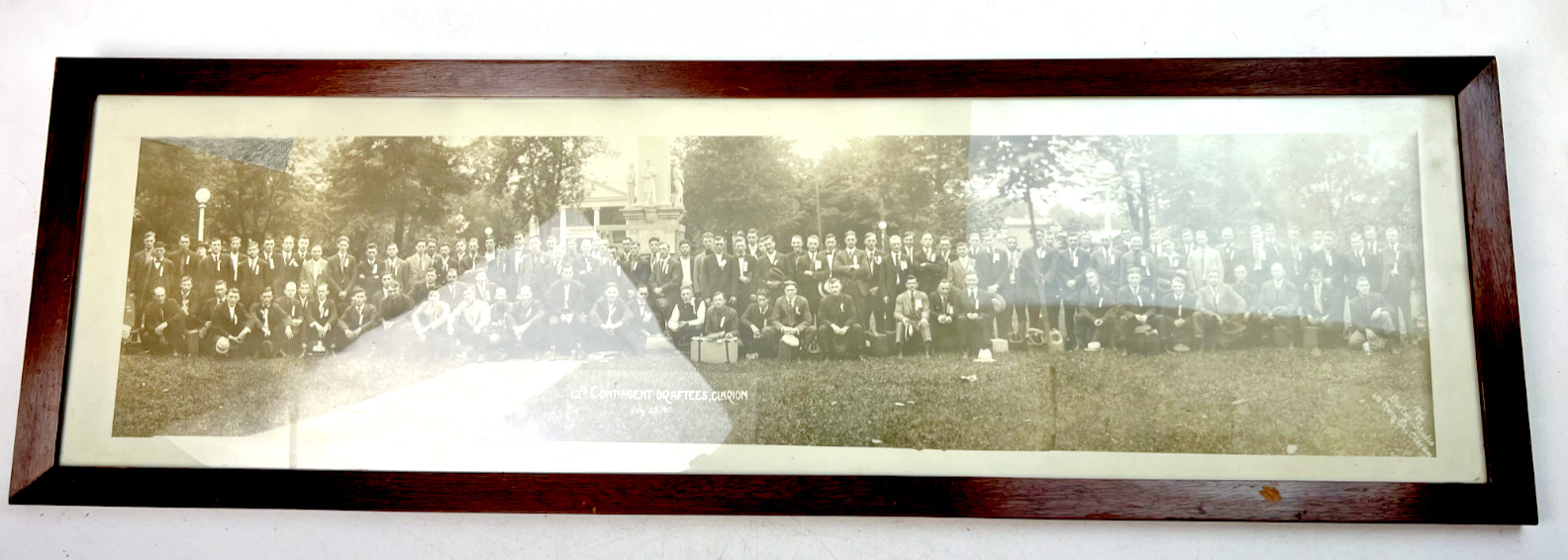 Vintage Panoramic Photo - 12th Contingent Draftees, Clarion