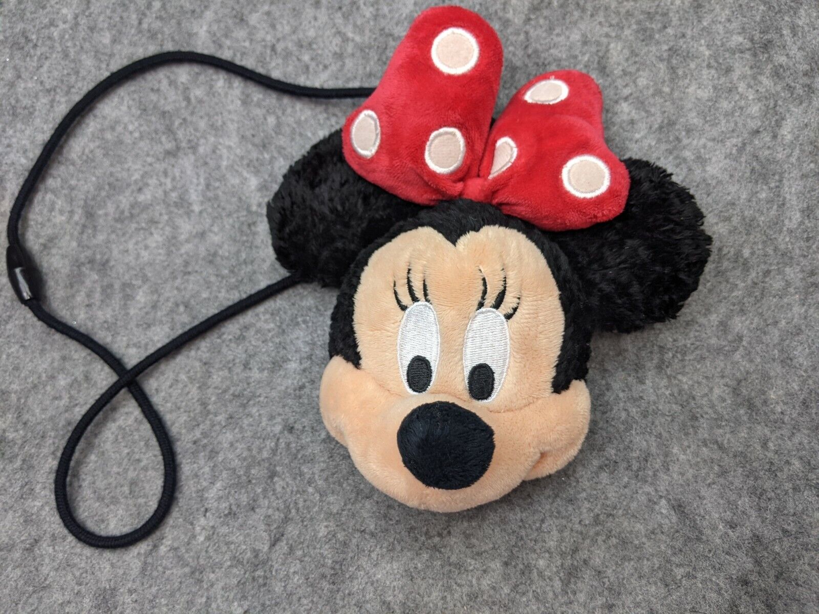 Disney Parks Minnie Mouse Purse Plush Snap Change Purse