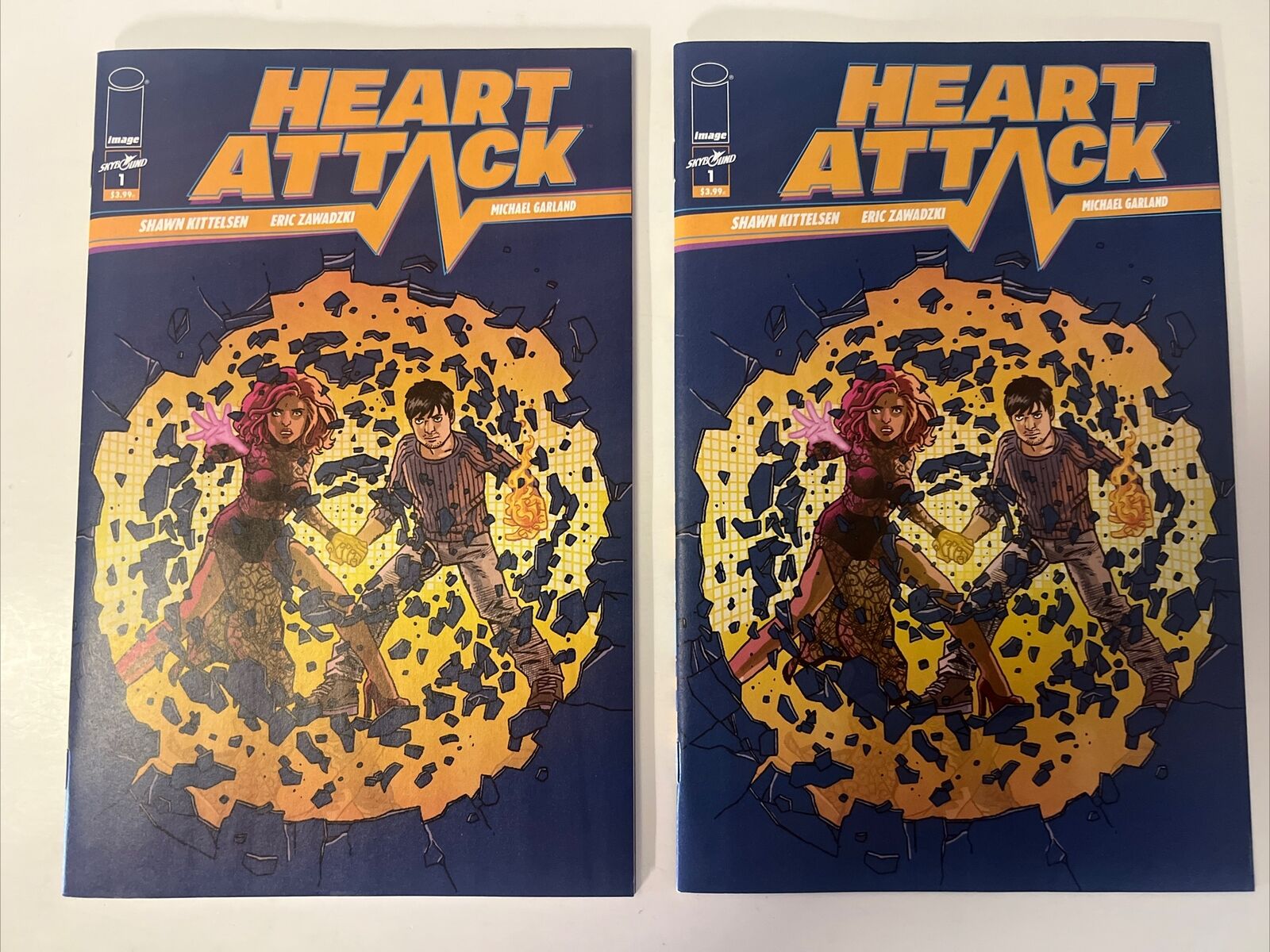 2019 Heart Attack #1 (2 copies) Optioned Skybound Image Comics NM