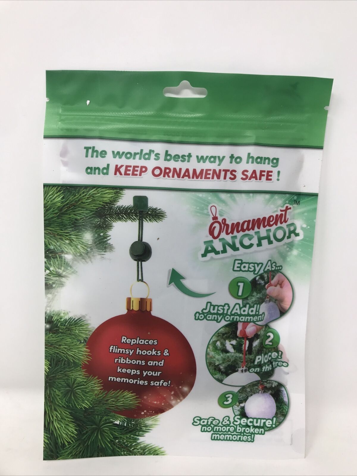 ORNAMENT ANCHOR Hooks for Hanging Christmas Decorations AS SEEN ON Shark Tank