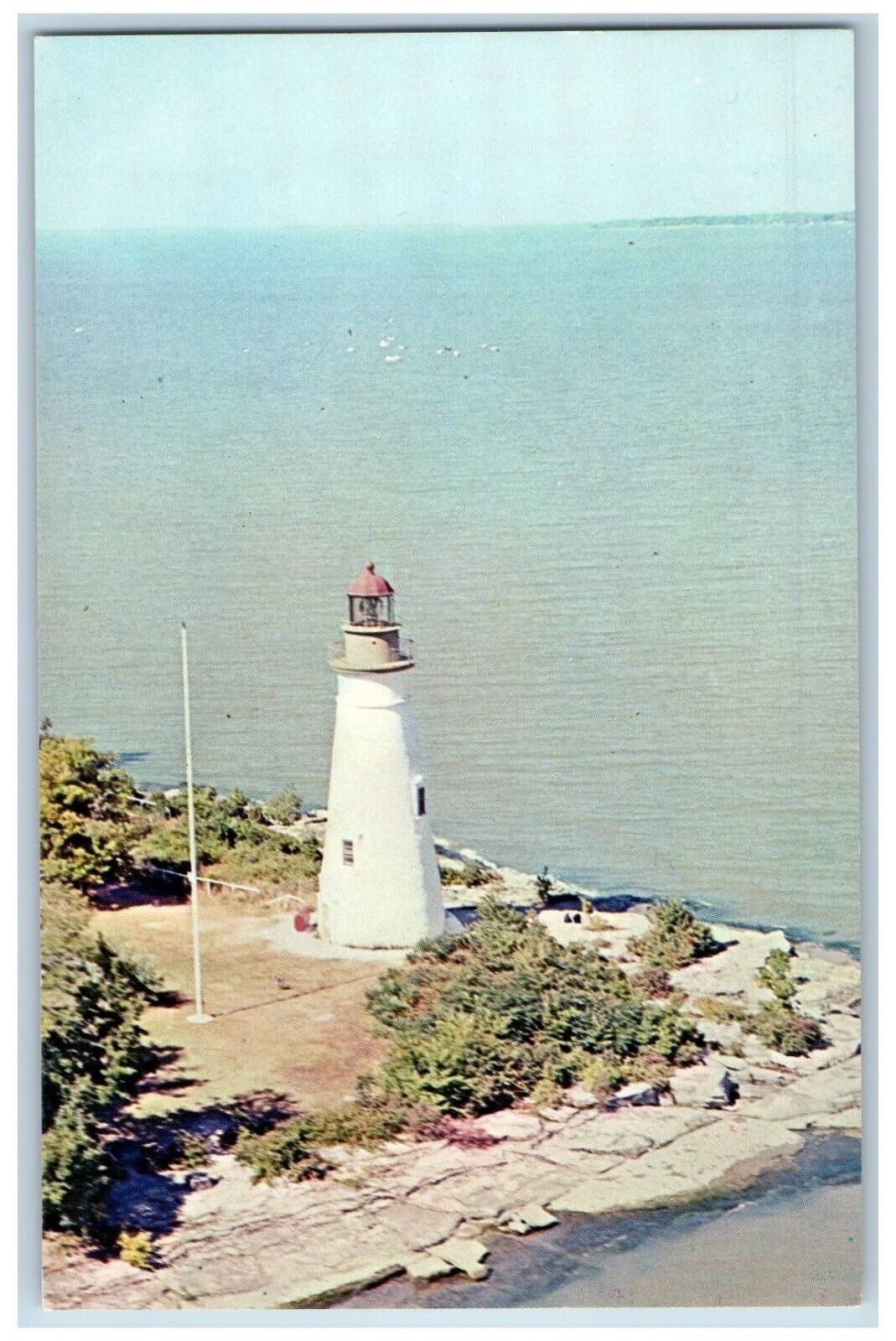 Lakeside Ohio OH Postcard Marblehead Light Lighthouse Marblehead Peninsula