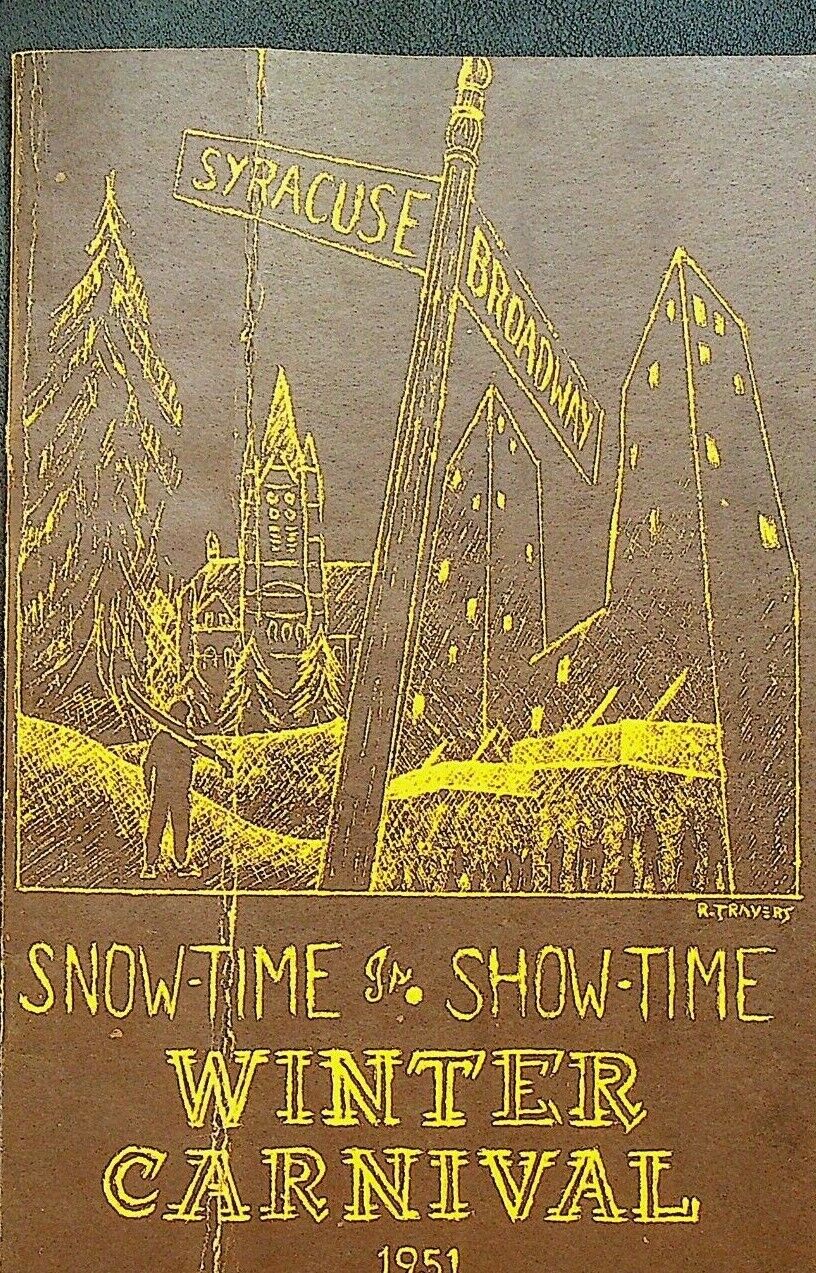 Syracuse University Winter Carnival 1951 Program Showtime is Showtime
