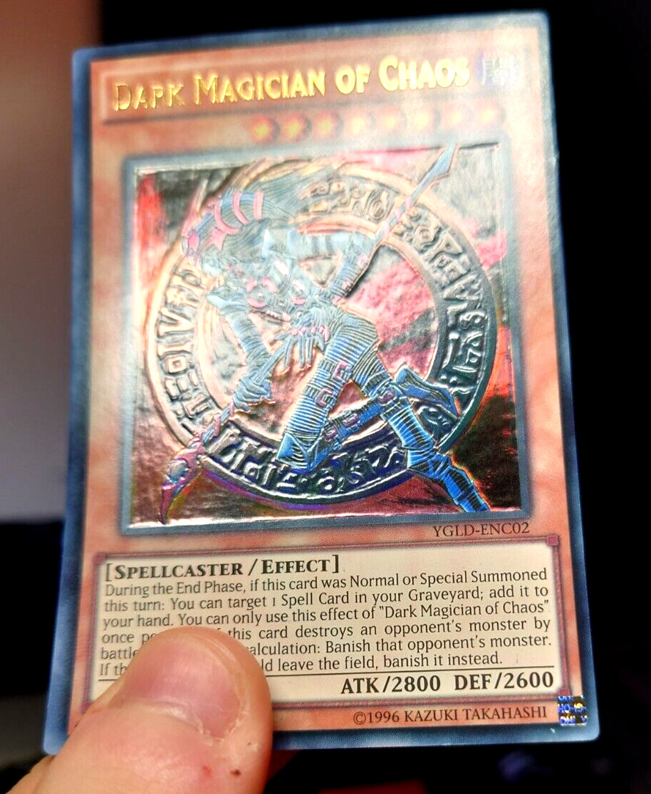 Yu-Gi-Oh Ultimate Rare Style Dark Magician of Chaos Custom Etched