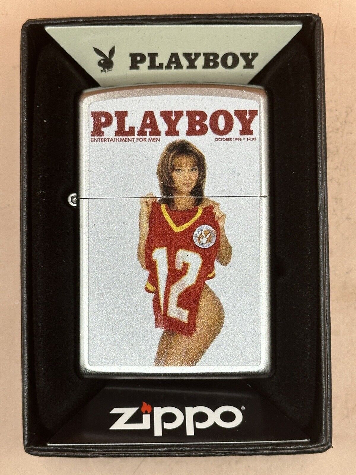 October 1996 Playboy Magazine Cover Zippo Lighter NEW In Box Rare/ Vintage
