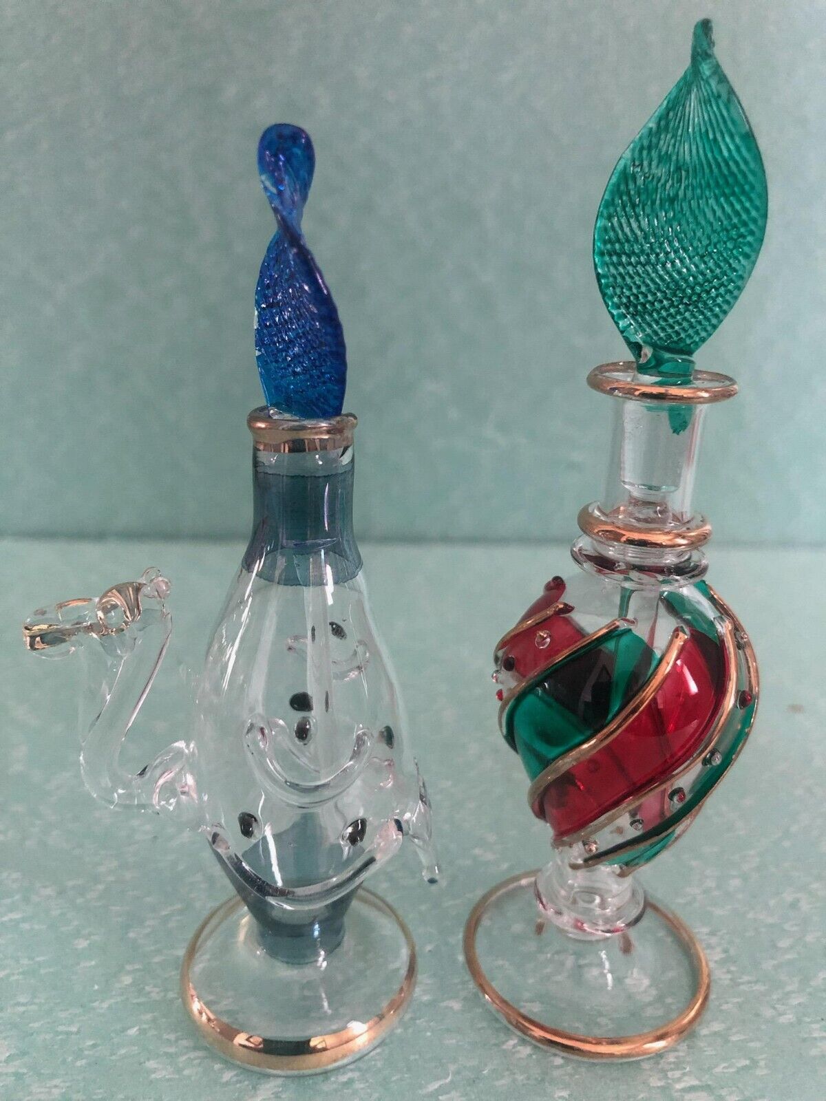 Kemet Christmas Set of Two Egyptian Perfume Camel Bottle (4 inches)