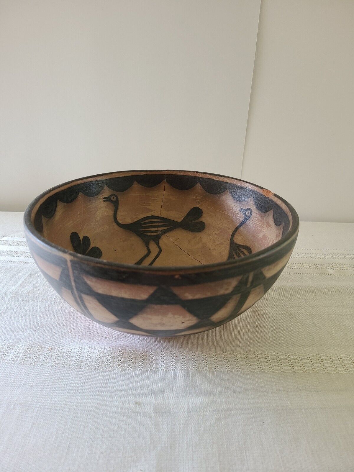 Arthur and Hilda Coriz vintage -  bowl was broken at some point but glued well 