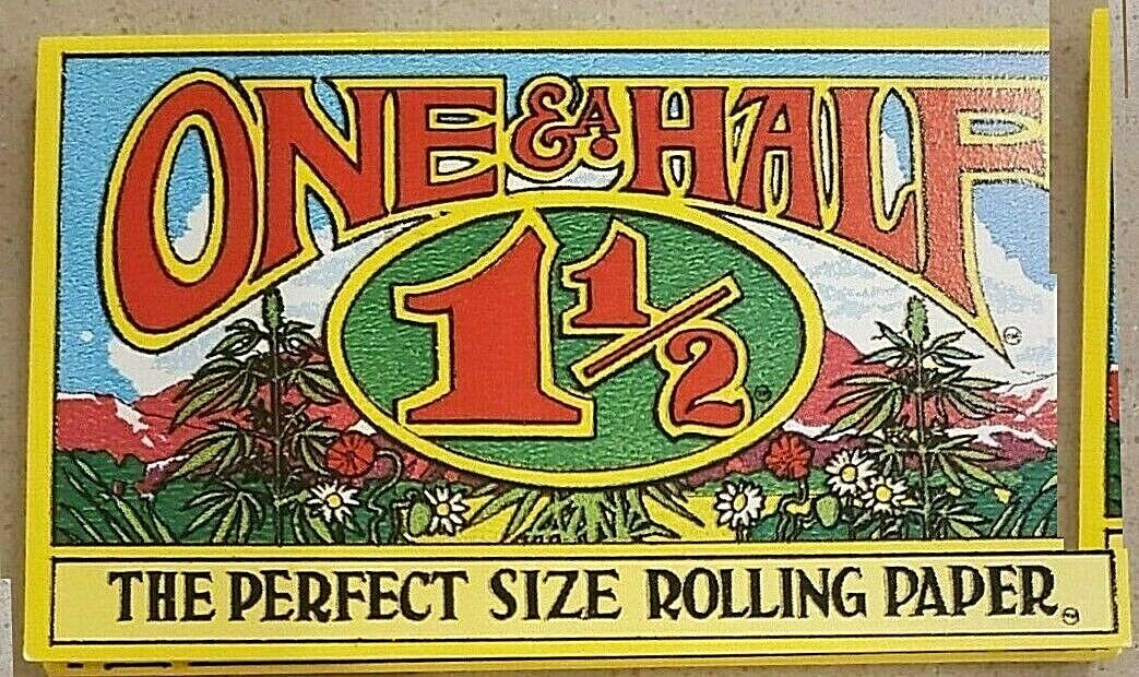 Adam's Apple One & A Half Vintage 1 1/2 1.5 Rolling Papers 32 Lvs/Pk USA Shipped