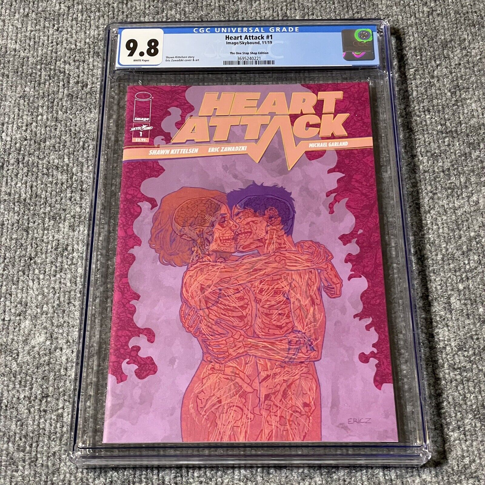 Heart Attack 1 CGC 9.8 Image Comics Optioned Skybound One Stop Shop Edition ￼