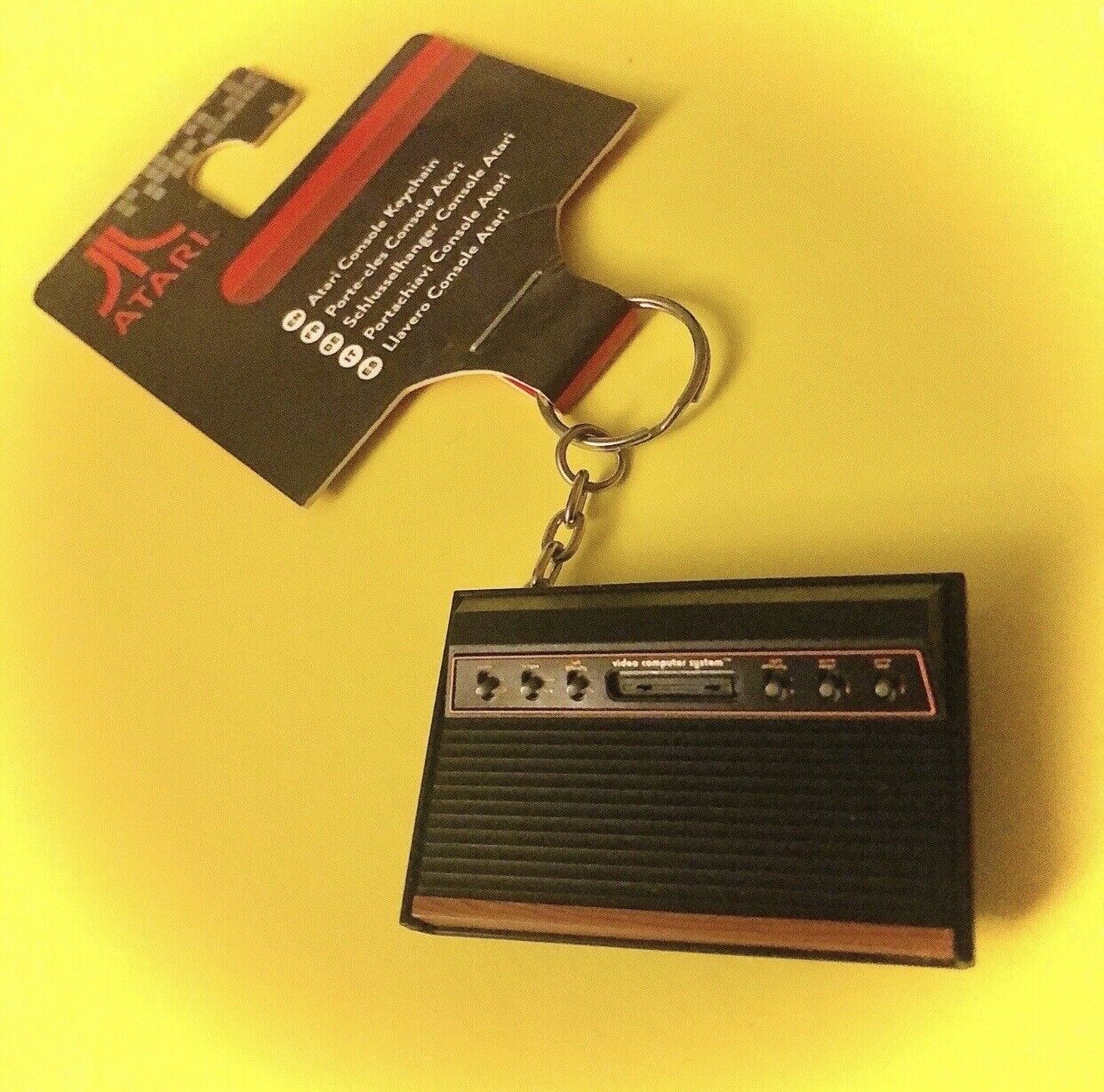 Miniature ATARI 2600 Console Authentic Detailed Mini Replica Keychain - Oop
