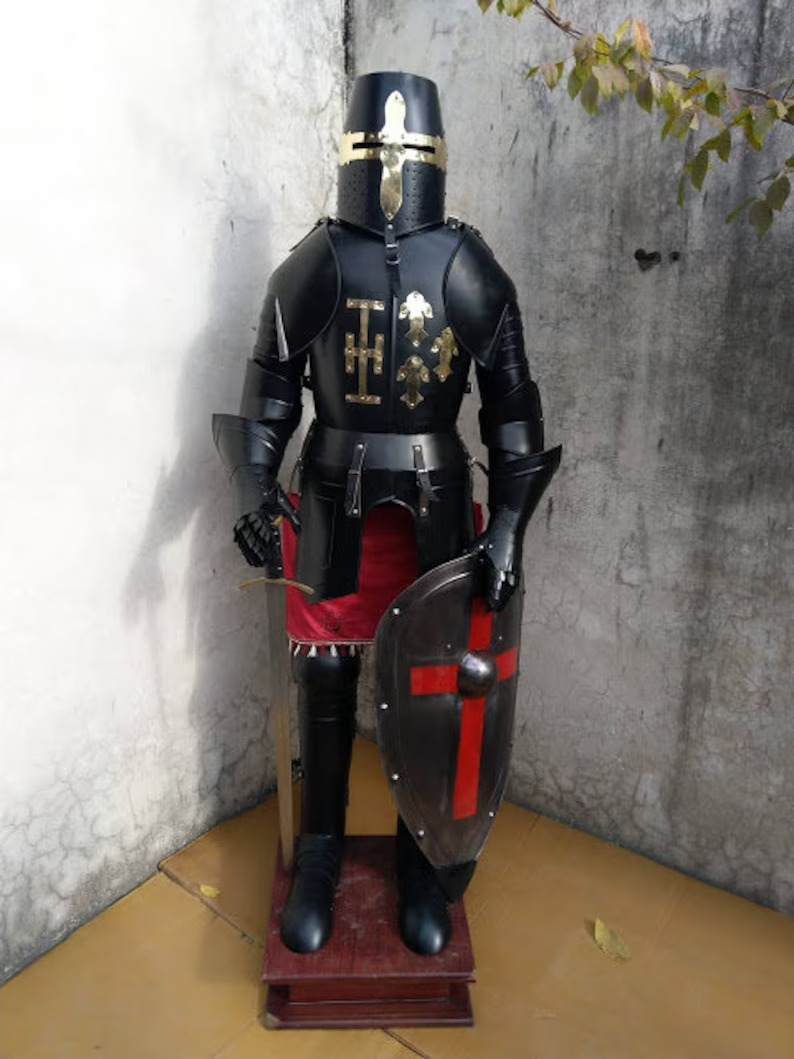 Medieval Knight Wearable Suit Of Armor Crusader Gothic Full Body armor