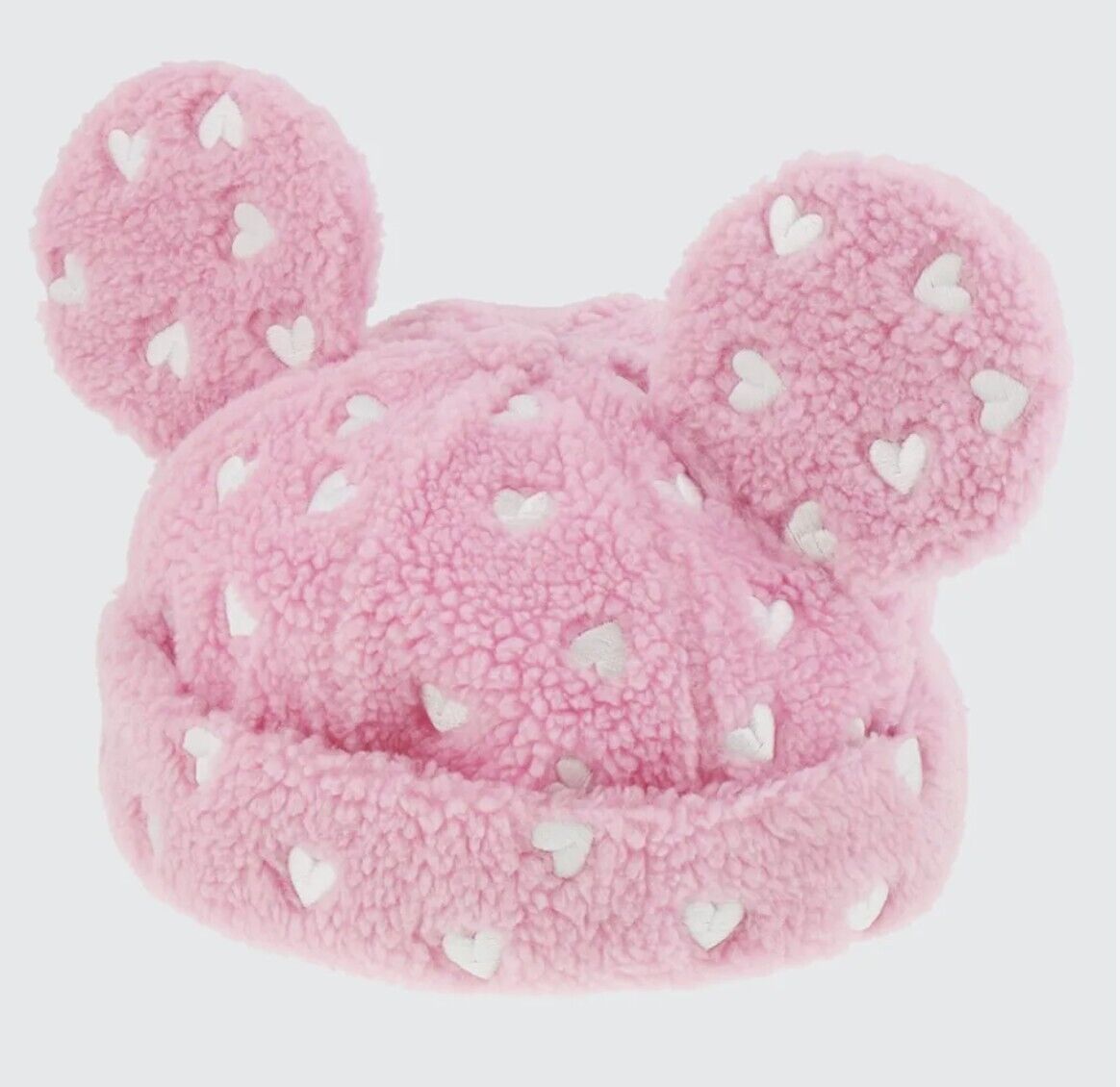 Japan Tokyo Disney Resort Sakura Pink Heart Valentines Mickey Mouse Hat