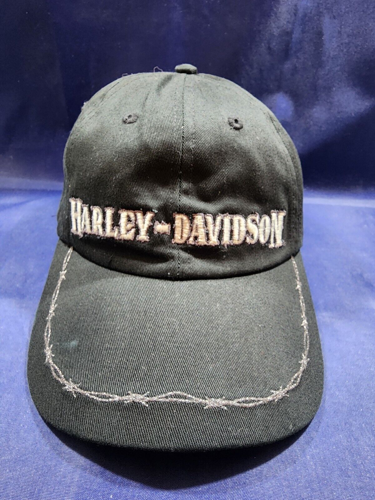 Genuine Harley Davidson Hat Black Adjustable Strapback Cap