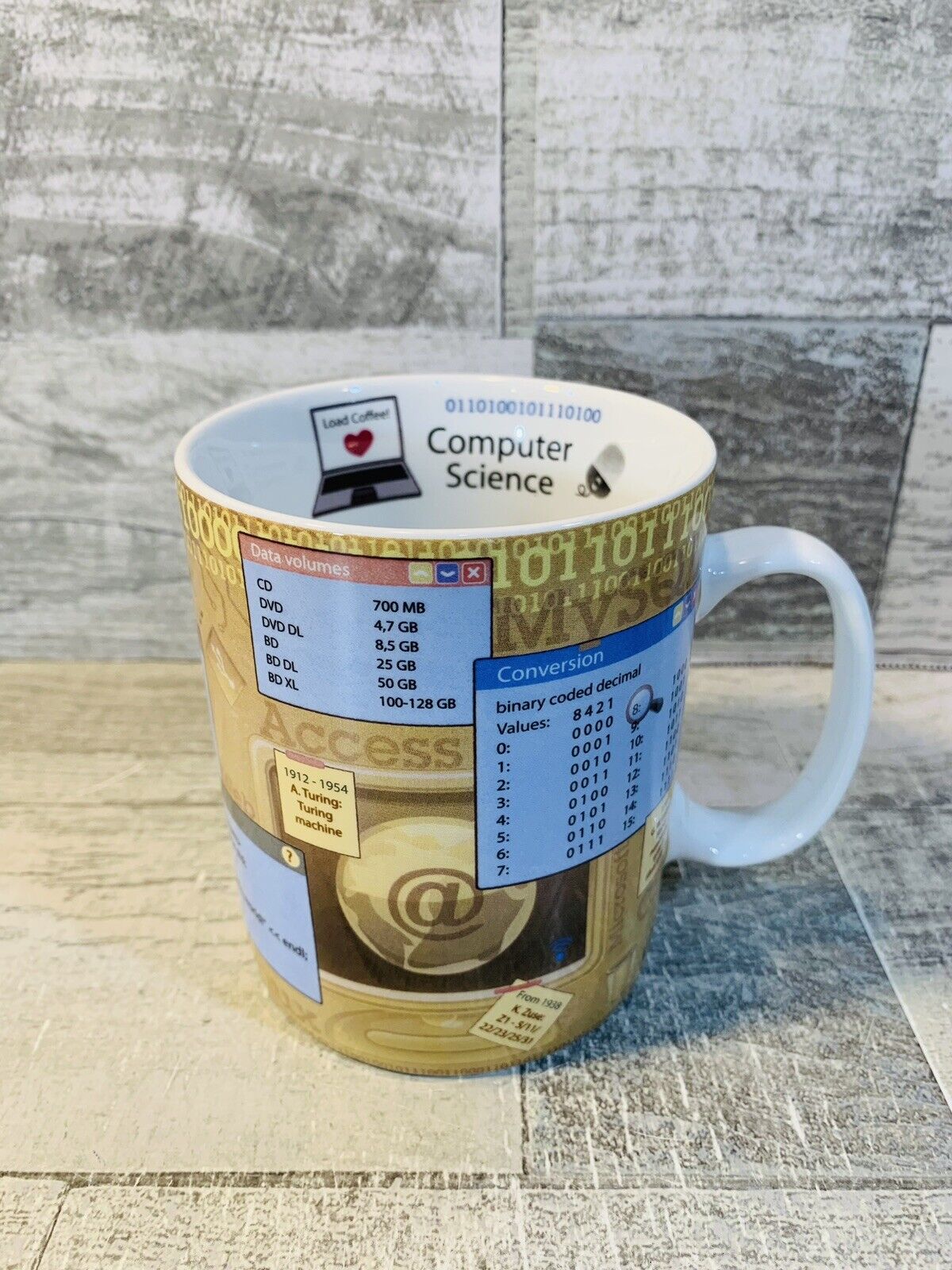 Computer Science Coffee Tea Mug Konitz Programming Coding Large Great Condition
