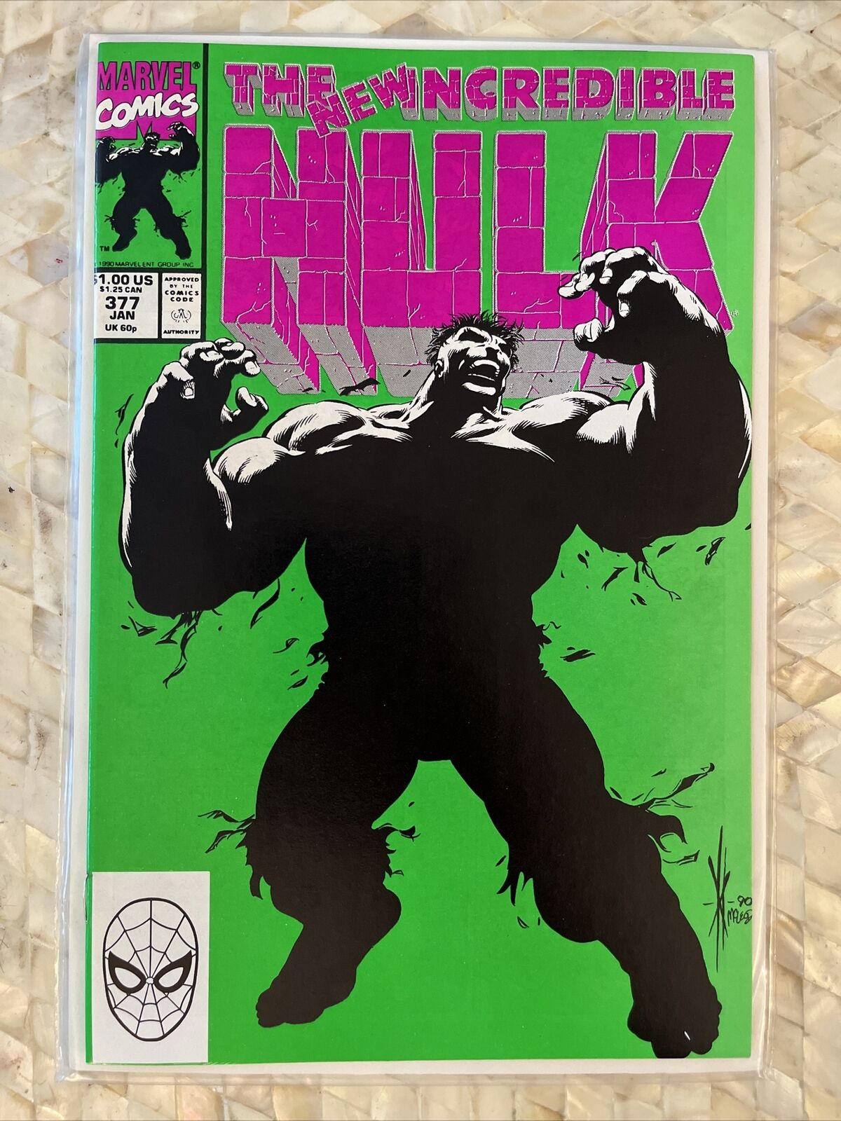 The Incredible Hulk #377 1st Appearance Professor Hulk Marvel Comics 1991