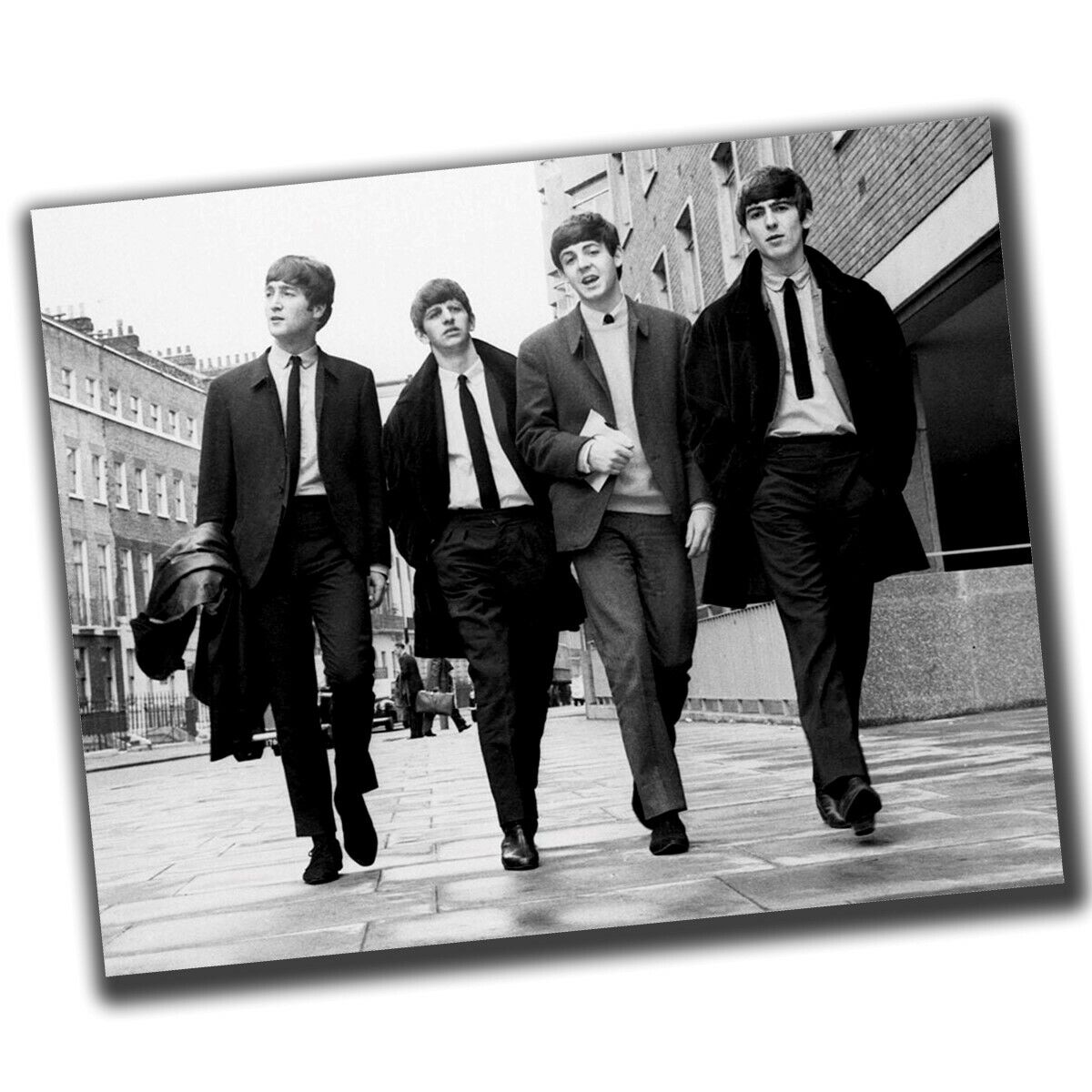  the beatles Vintage Rare Old Star Photo Glossy Big Size 8X10in U091
