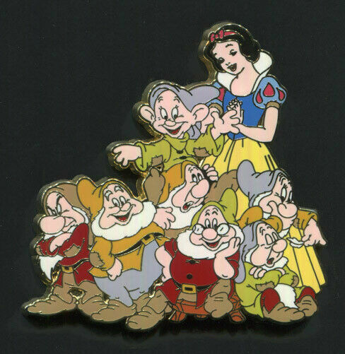 Disney Pin Snow White Seven Dwarfs Happy Grumpy Disney Store UK Exclusive