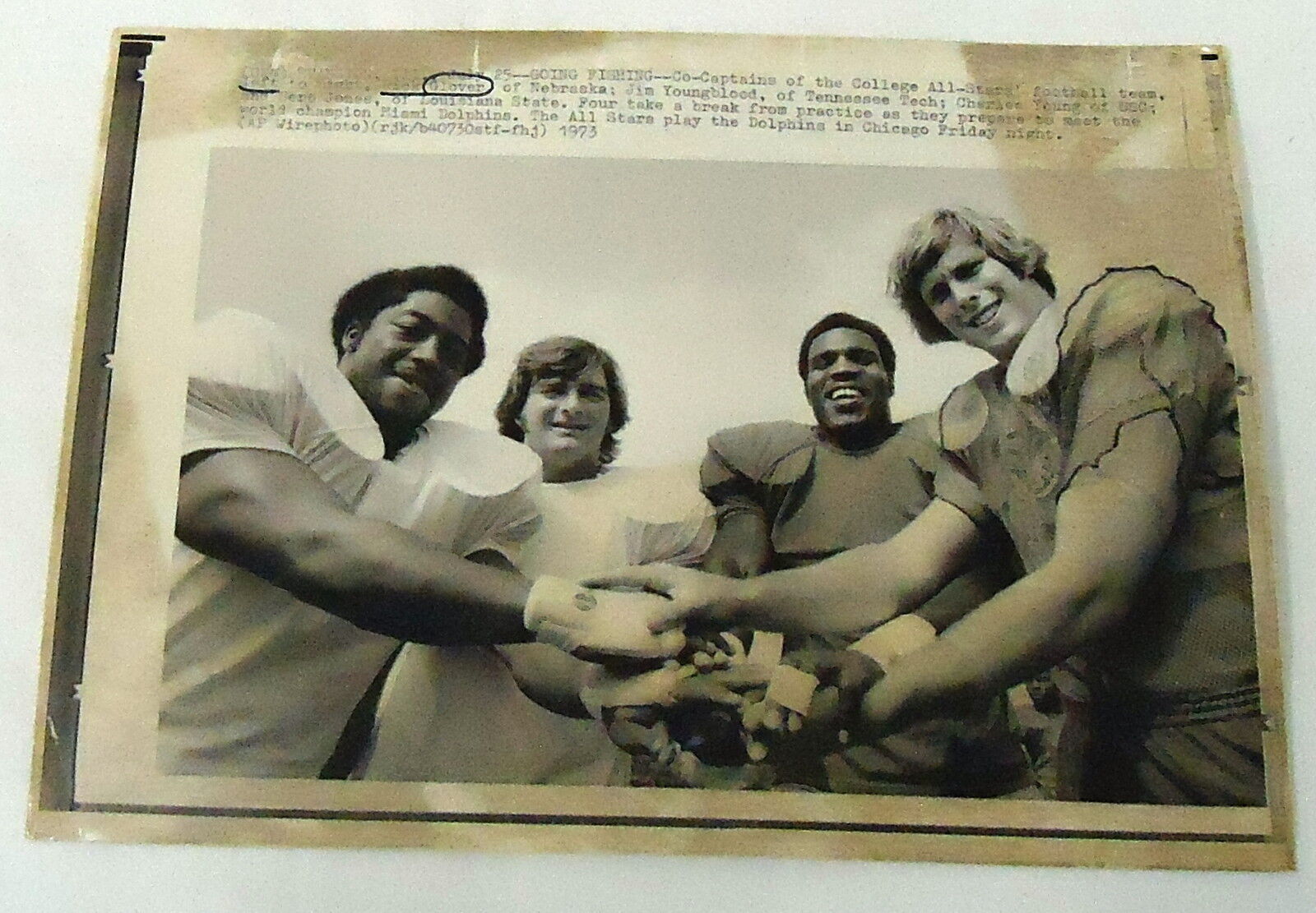 1973 Press Photo ~ COLLEGE ALL-STARS FOOTBALL 