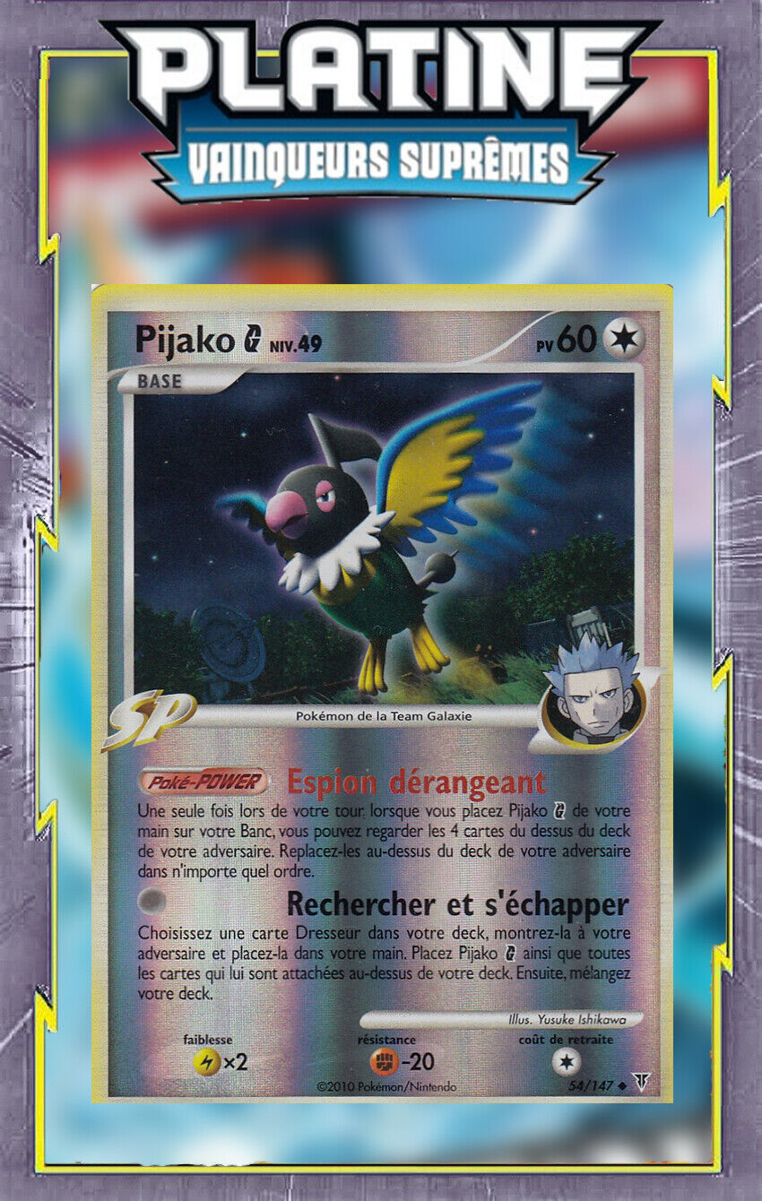 Pijako G Reverse - Platinum: Supreme Winners - 54/147 - French Pokemon Card