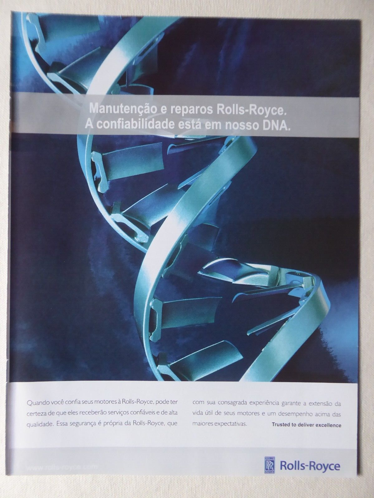 2008 PUB ROLLS-ROYCE REPAIR OVERHAUL MAINTENANCE AVIATION DNA PORTUGUESE AD