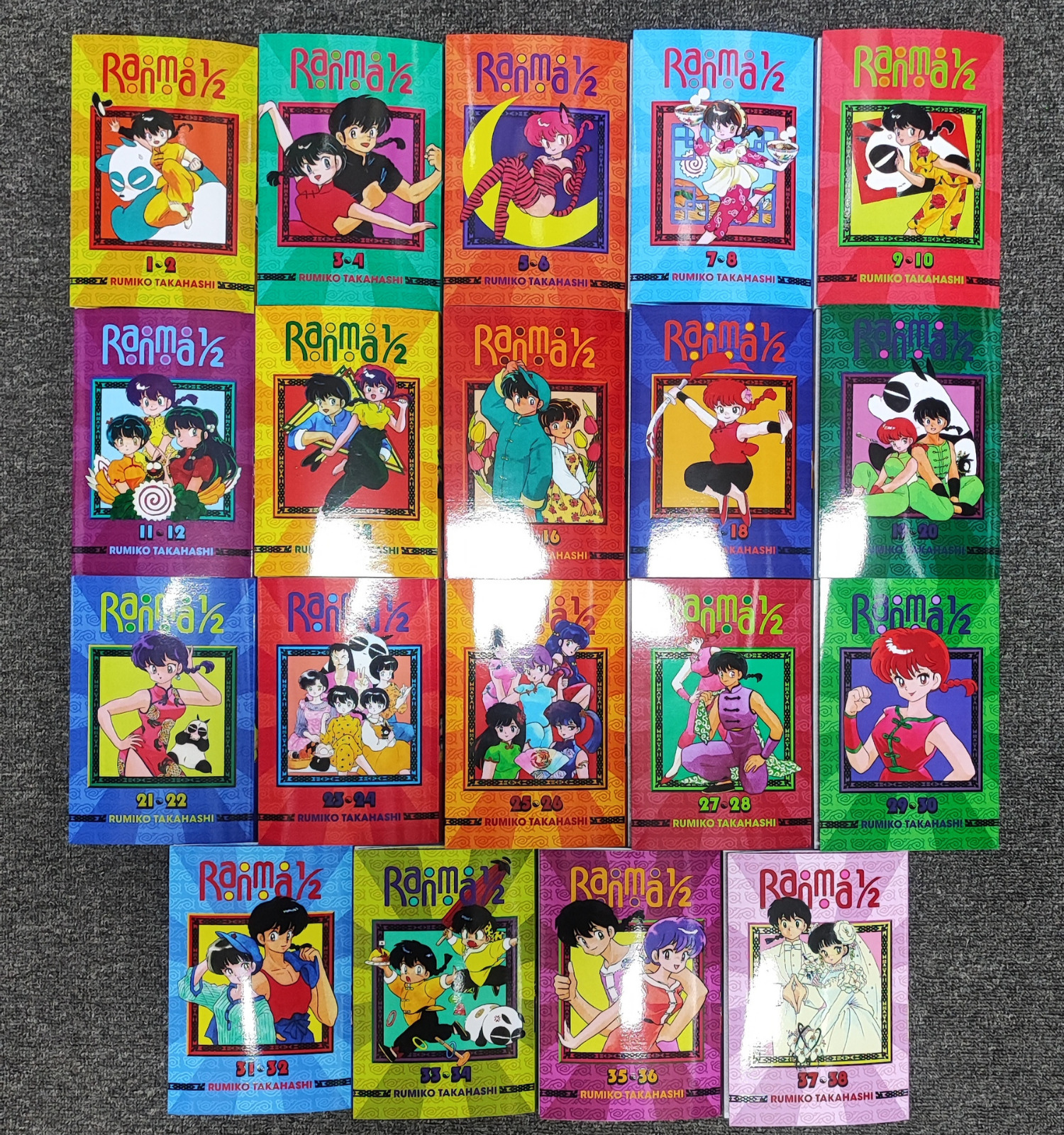 Ranma 1/2 Manga 2 in 1 Edition Volume 1-38(END) LOOSE/FULL Set English Version