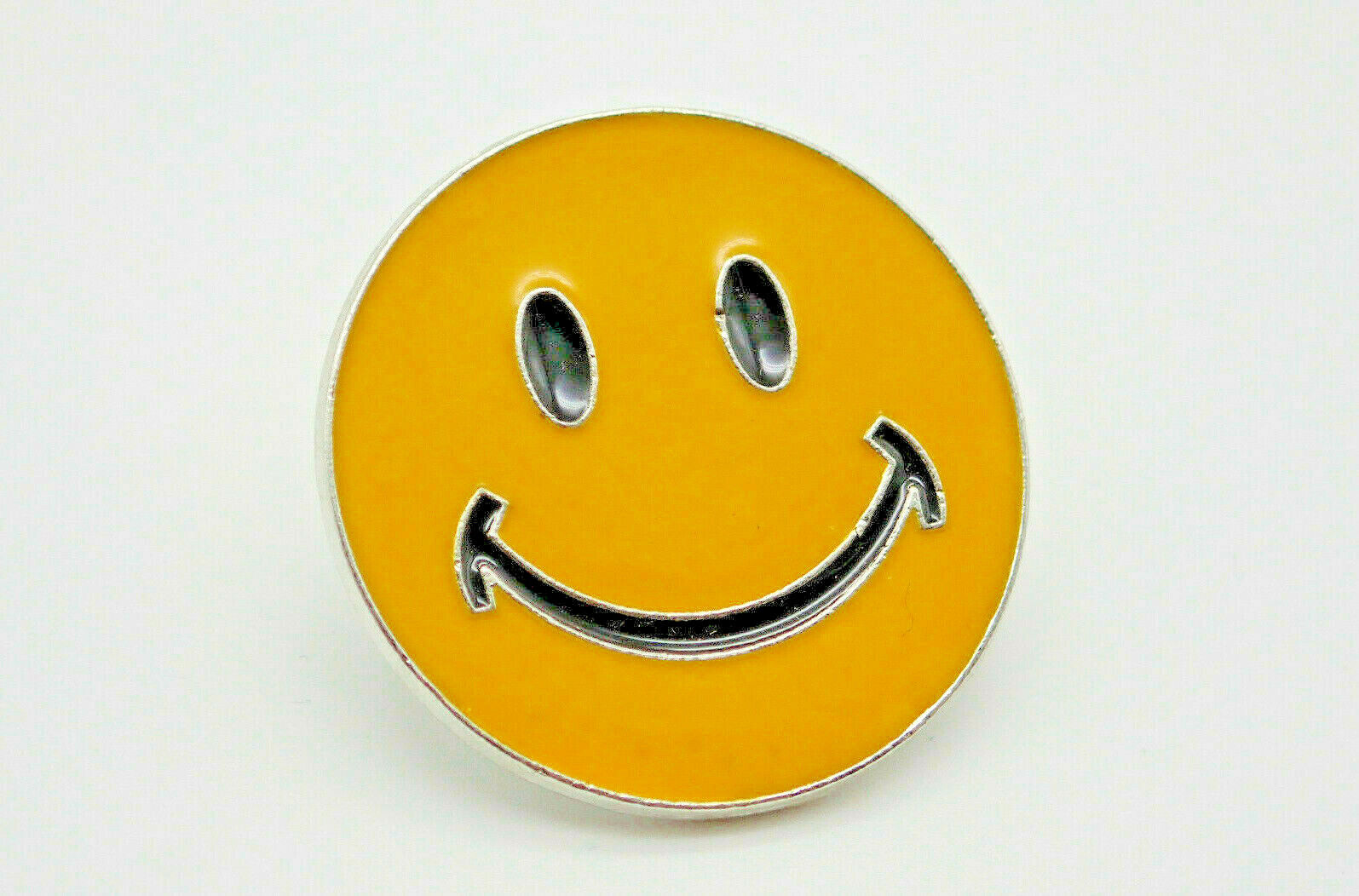 Smiley Face Happy Smile Have A Nice Day Retro Yellow Vintage Enamel Lapel Pin