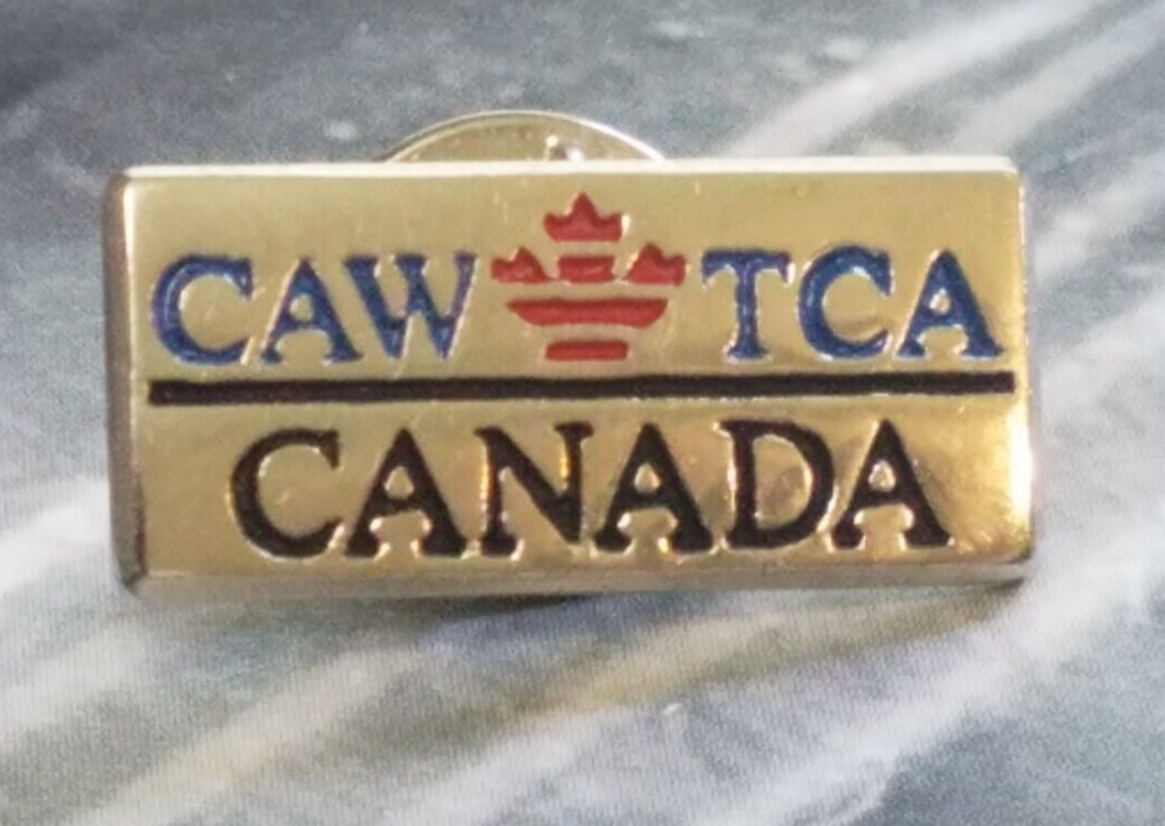 VINTAGE 1980\'s CANADA AUTO WORKER\'S UNION REPRESENTATIVE  LAPEL PINBACK PIN