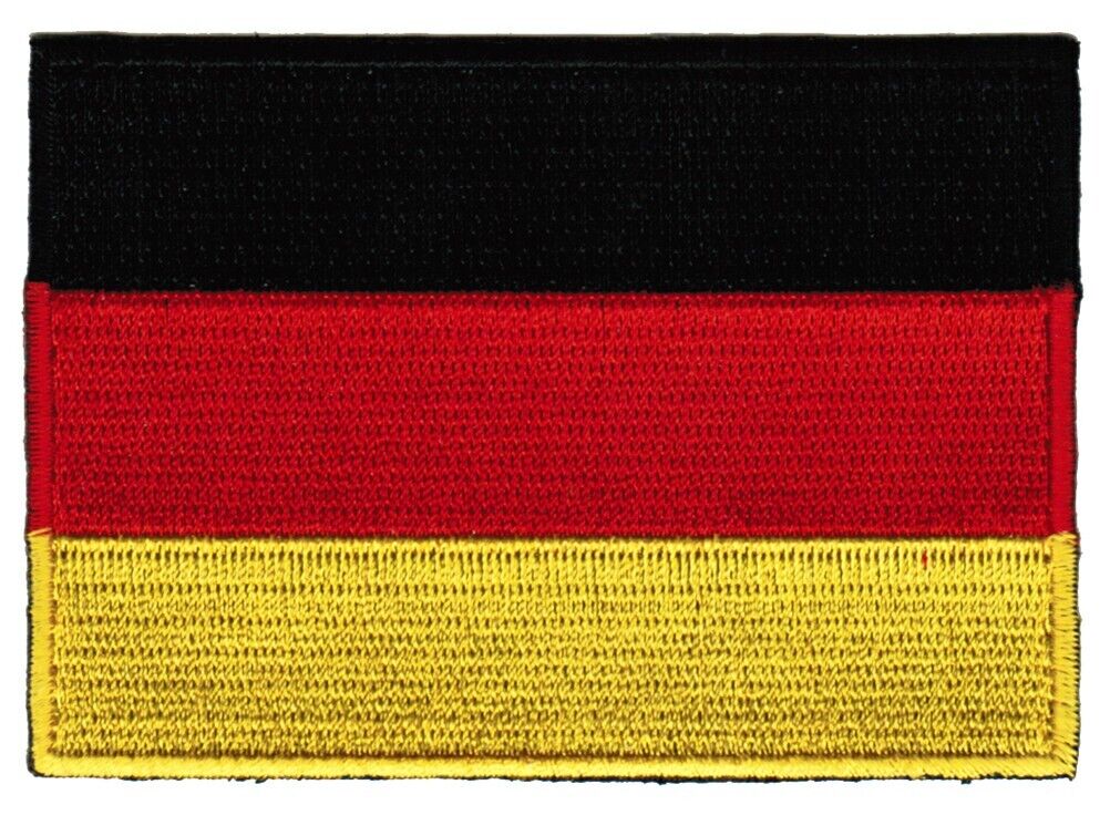 GERMAN FLAG PATCH embroidered iron-on GERMANY EMBLEM Deutschland Aufnäher NEW