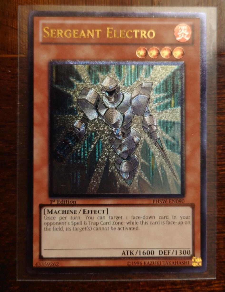 Sergeant Electro PHSW-EN090 Ultimate Rare Yu-Gi-Oh Card 1st Edition NM