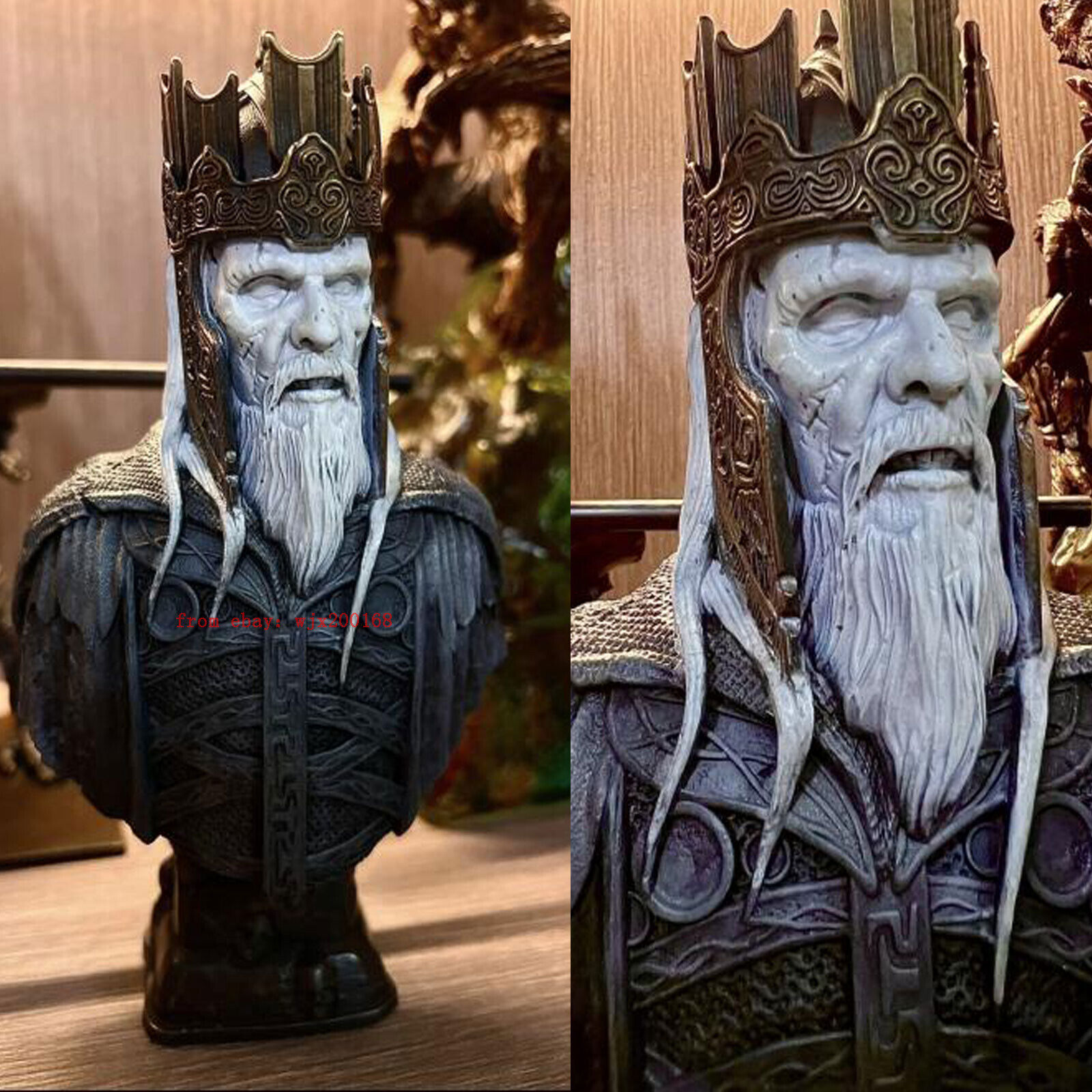 The Lord of the Rings Ghost King Bust Statue Model Bronze Heat Coloring Boy Gift