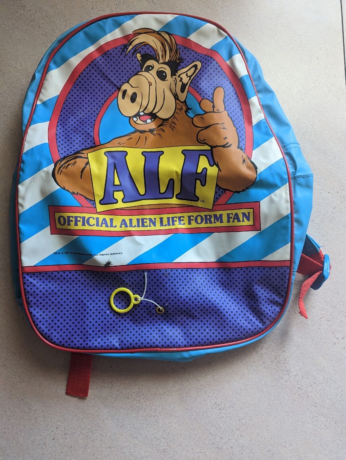 ALF Alien Life Form TV Show Child’s BackPack USED 
