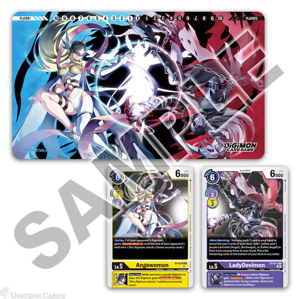 Digimon Card Game : Tamer Goods Set Angewomon & LadyDevimon [PB14]