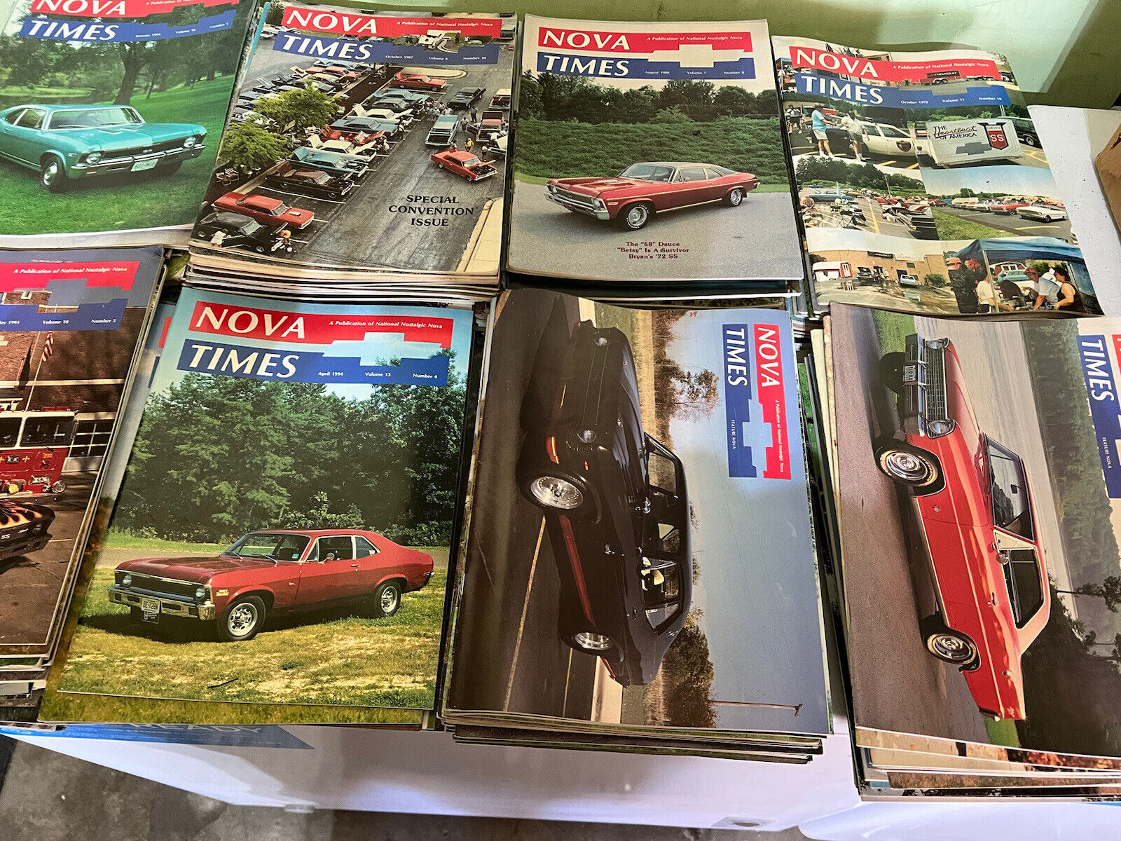 Lot Of 50 Mixed NOVA TIMES Car Nostalgic Nova Chevy Automobile Magazines