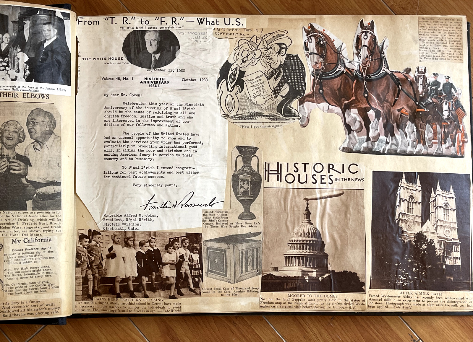 Vintage Scrapbook Newspaper Clippings from 1800's and on.