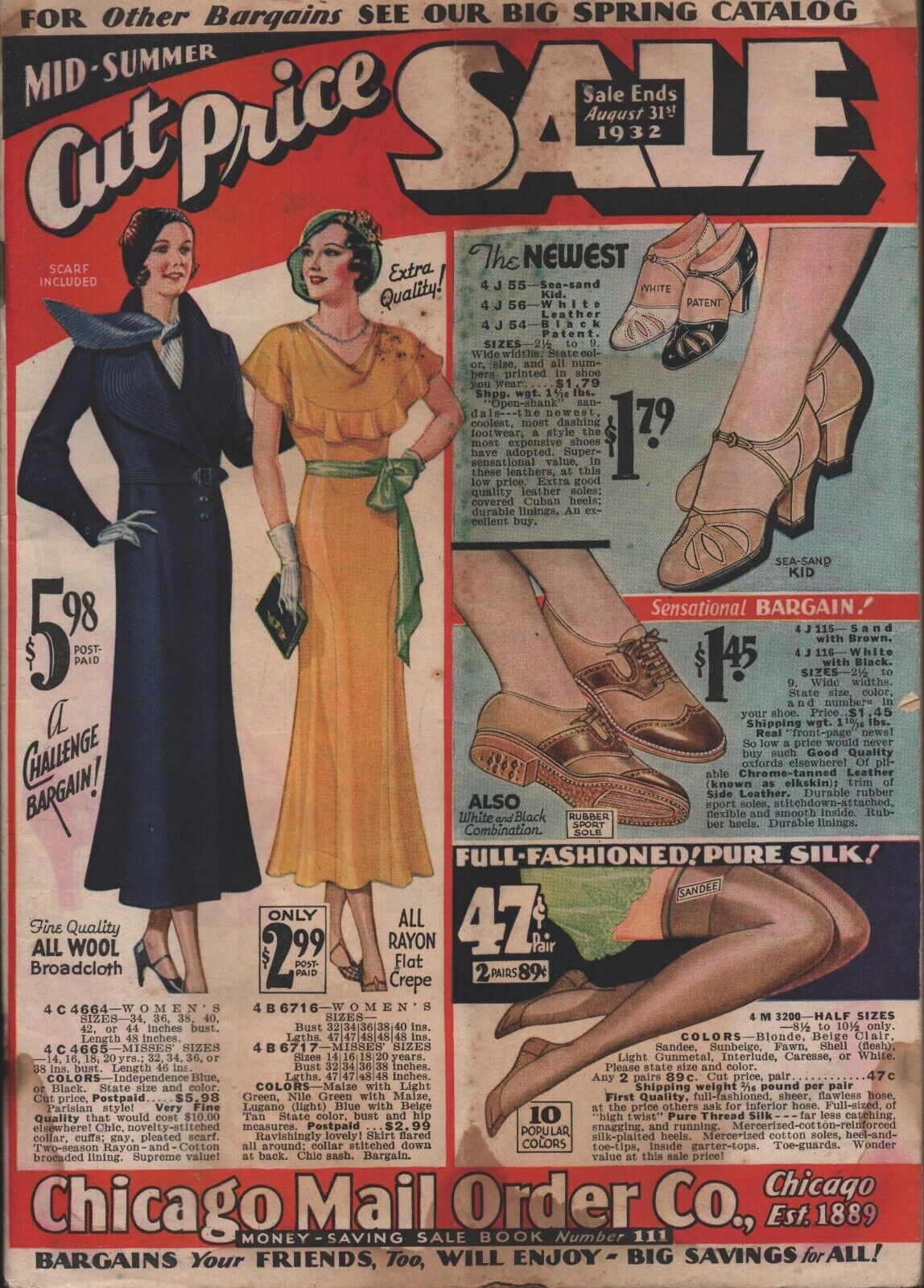 Chicago Mail Order Co. - Mid-Summer Cut Price Sale - 1932 - 114 Pages