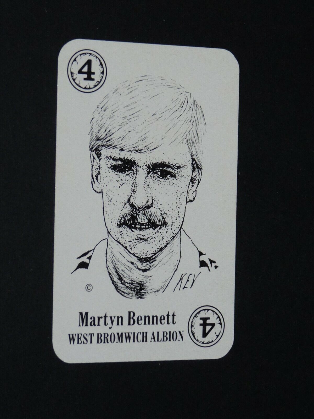 1981-1982 BIG LEAGUE FOOTBALL CARD MARTYN BENNETT WEST BROMWICH ALBION BAGGIES