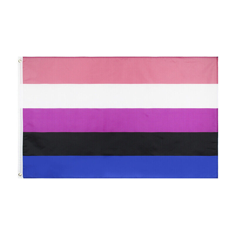 90X150cm LGBT Genderqueer Genderfluid Gender Fluid Pride Flag For Decoration YK