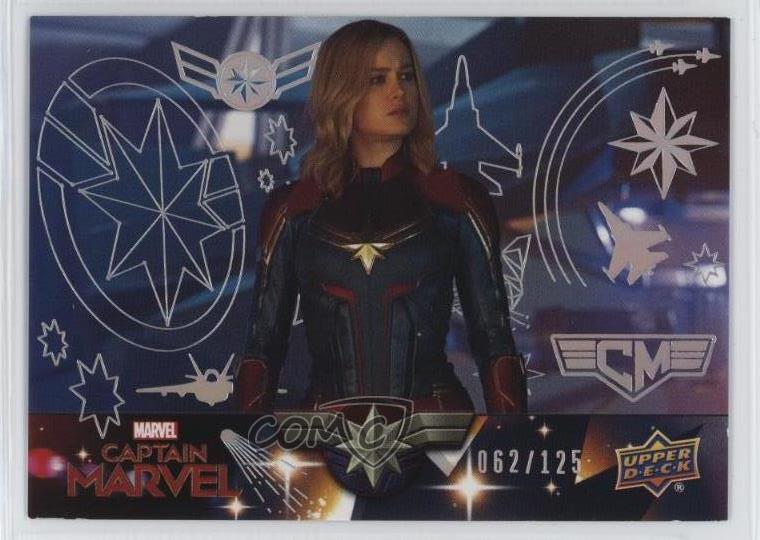 2020 Upper Deck Avengers Endgame & Base Silver Spectrum /125 Captain Marvel 0s3