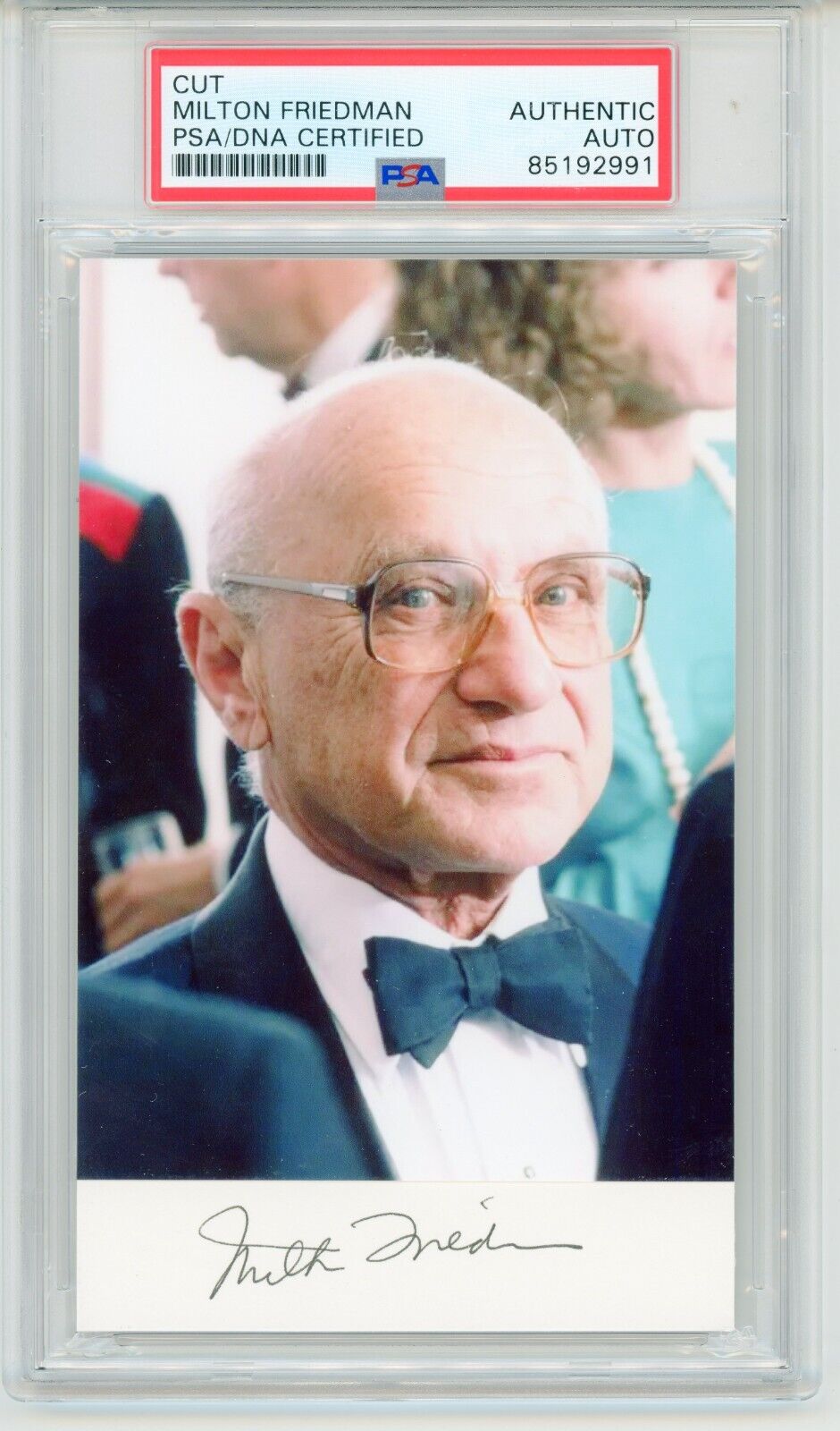 Milton Friedman ~ Signed Autographed Charming Photo ~ PSA DNA Encased