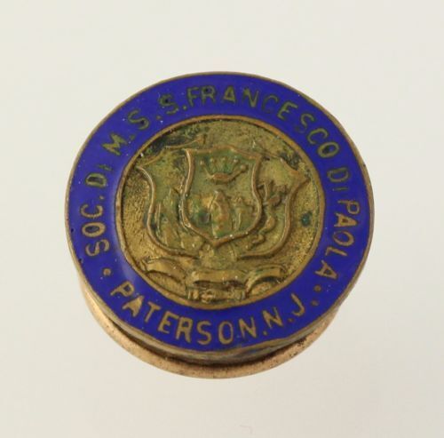Society of St Francis Crest Pin - Vintage Member Lapel Seal Catholic Service