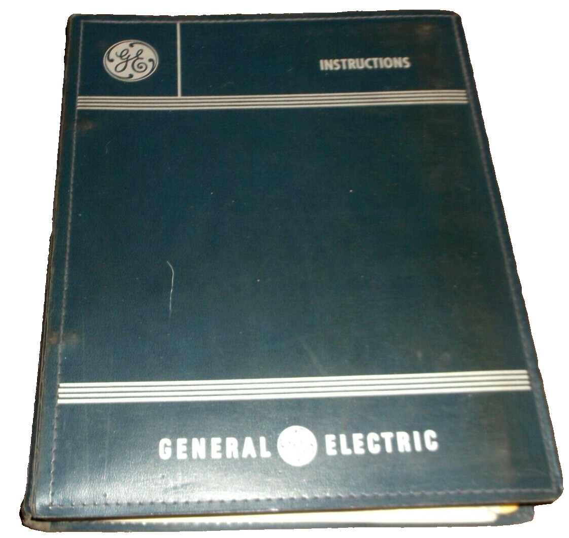 JULY 1964 GENERAL ELECTRIC 50 TON INSTRUCTION MANUAL REPUBLIC STEEL BUFFALO NY