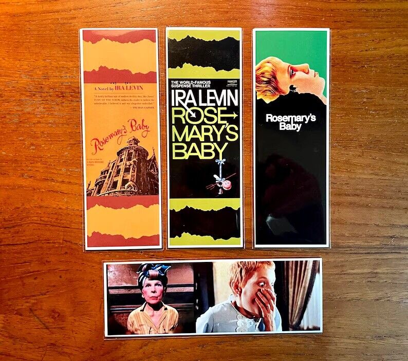 Rosemary's Baby Handmade Bookmarks  1960s Book and Film Horror Classic