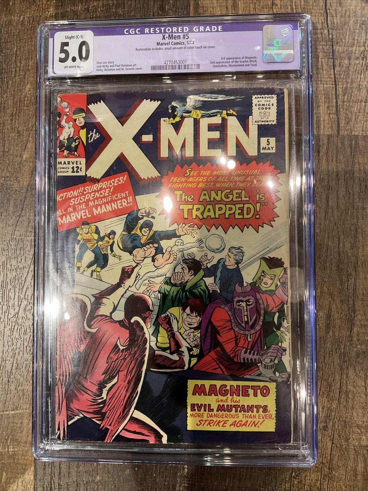 X-Men #5 CGC 5 from 1964 Marvel FN Fine 3rd Magneto app 2nd Scarlet Witch