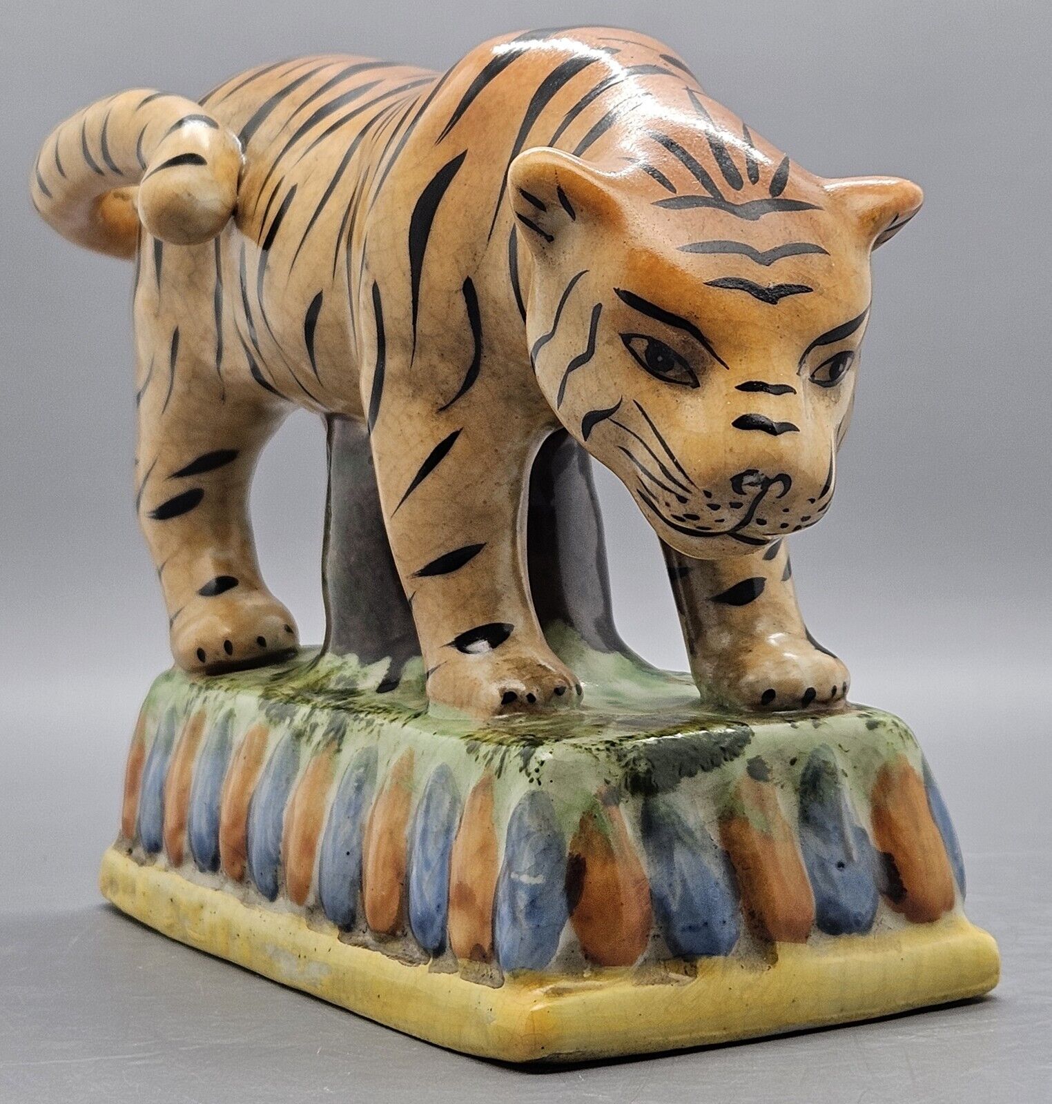 Staffordshire Style Ceramic Tiger. 5\