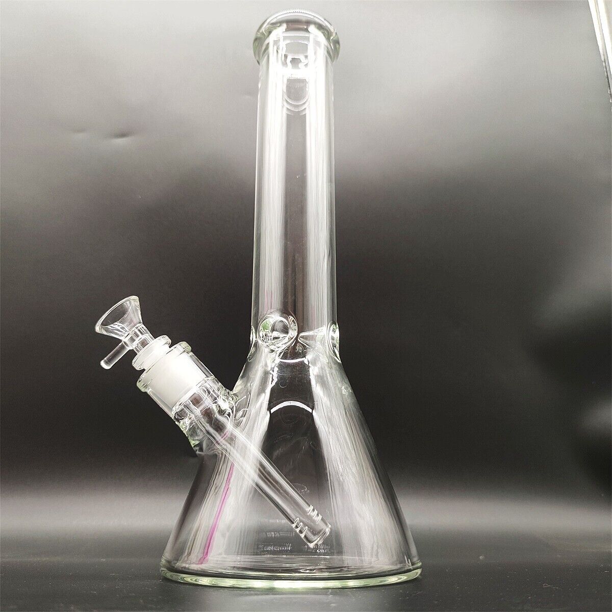 14 Inch  Heavy Thick 7MM Clear Hookah Glass Water Pipe Bong  14mm Bowl