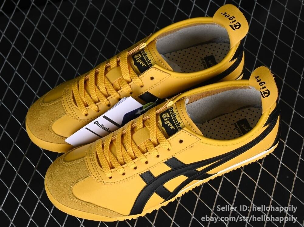 [New] Onitsuka Tiger MEXICO 66 Unisex Sneakers Classic Yellow/Black DL408-0490