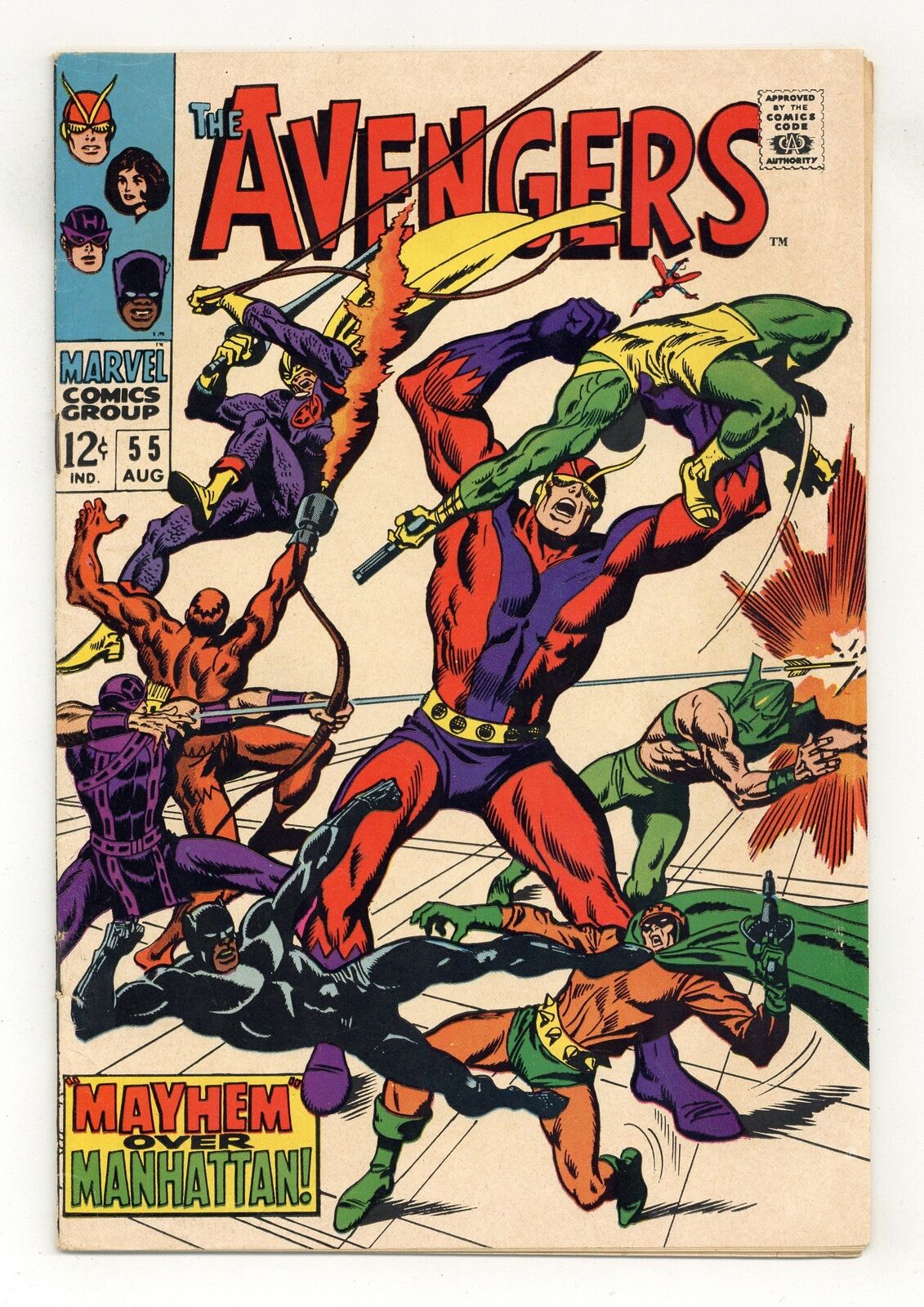 Avengers #55 VG/FN 5.0 1968 1st full app. Ultron