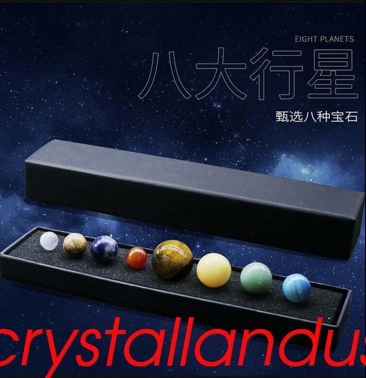Solar System Galaxy Universe The Eight Planets Stones Chakra Quartz Crystal Gem