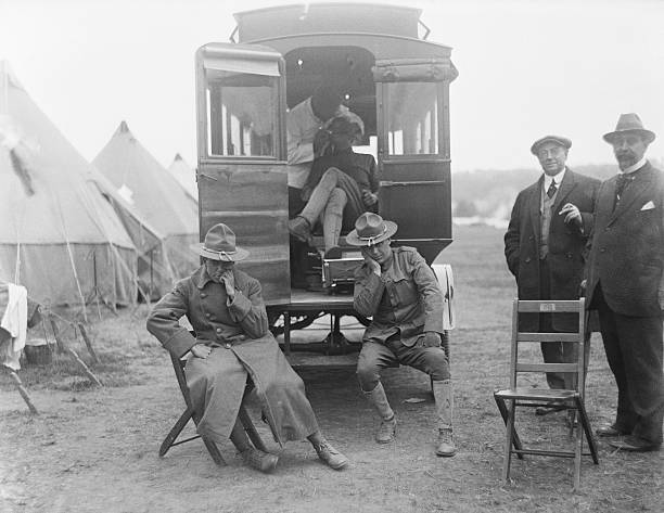 View Armys new portable dental ambulance a gift Dr DW Holliste- 1917 Old Photo